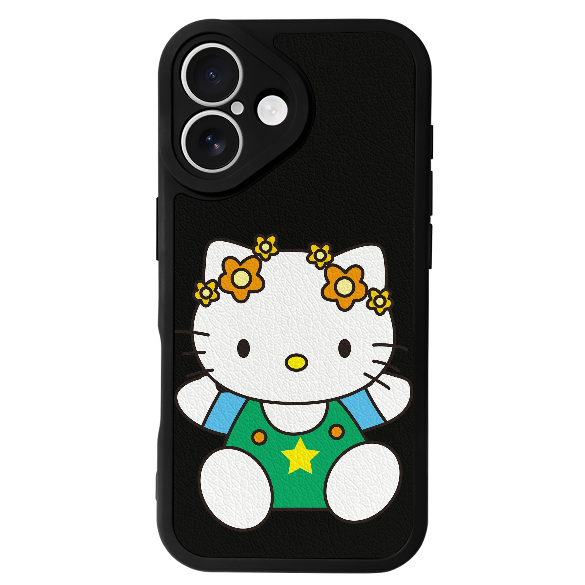 （画像用） Hello Kitty ハローキティ 【iPhone 16シリーズ対応】シリコンスマホケース（レザー調） 材質：シリコン
